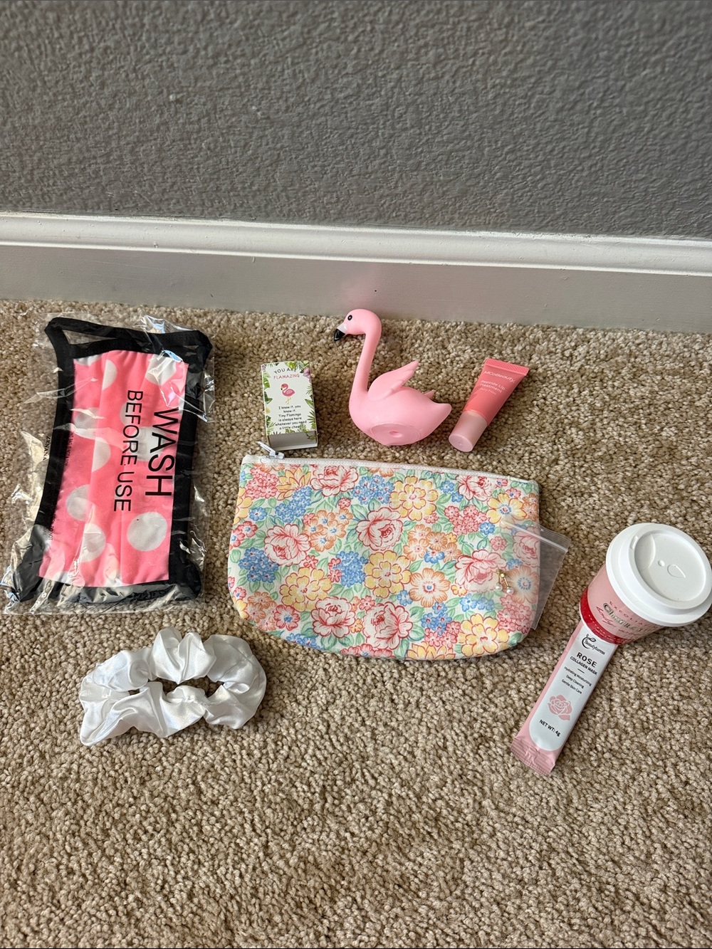 flamingo pink theme gift set
